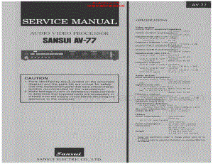 Sansui-AV77-avp-sm 维修电路原理图.pdf