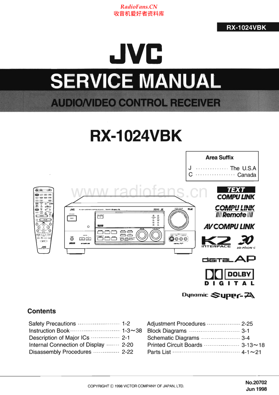 JVC-RX1024VBK-avr-sm 维修电路原理图.pdf_第1页