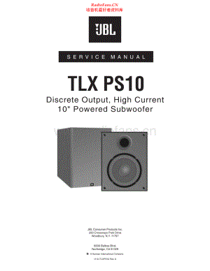 JBL-TLXPS10-spk-sm 维修电路原理图.pdf