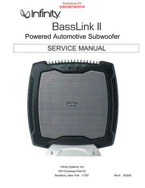 Infinity-BasslinkII-sub-sm 维修电路原理图.pdf