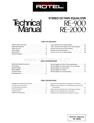 Rotel-RE2000-eq-sm 维修电路原理图.pdf