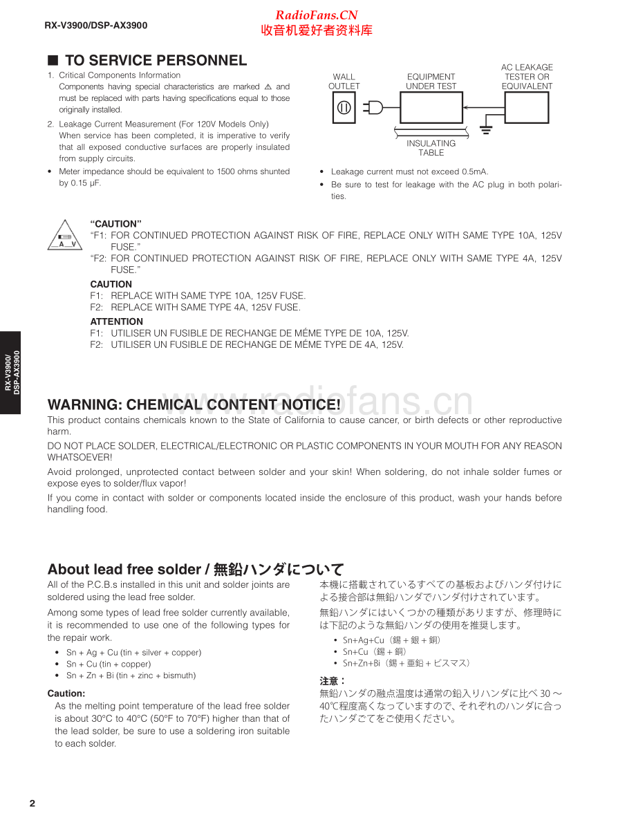 Yamaha-RXV3900-avr-sm(1) 维修电路原理图.pdf_第2页