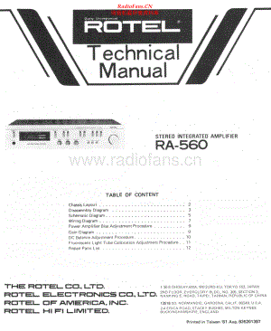 Rotel-RA560-int-sm 维修电路原理图.pdf