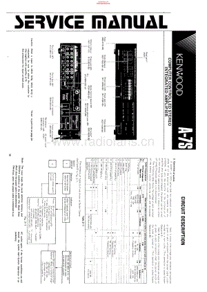 Kenwood-A7S-int-sm 维修电路原理图.pdf