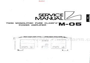 Luxman-M05-pwr-sm 维修电路原理图.pdf
