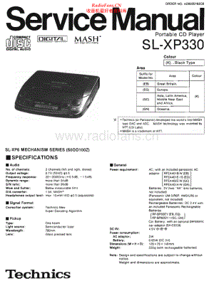 Technics-SLXP330-dm-sm(1) 维修电路原理图.pdf