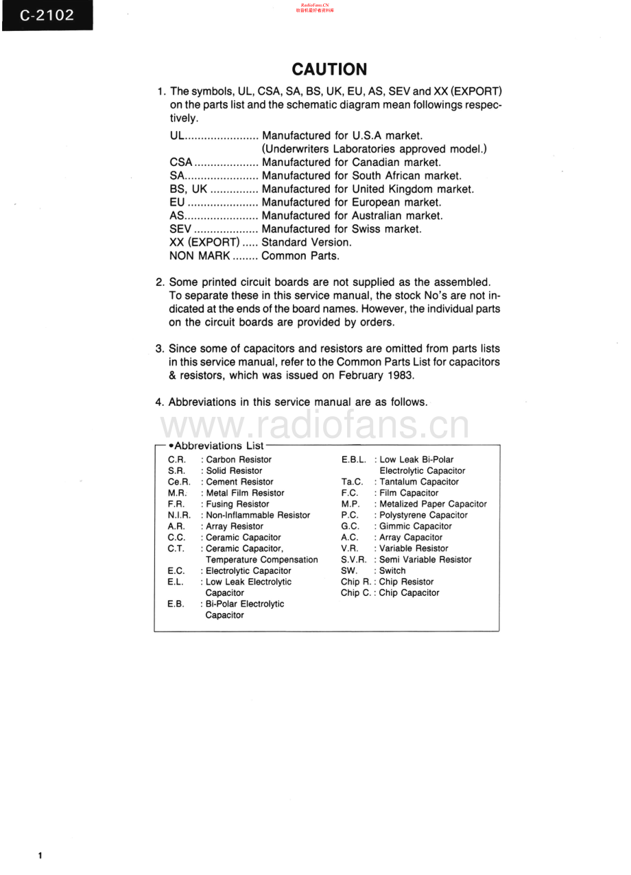 Sansui-C2102-pre-sm 维修电路原理图.pdf_第2页