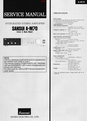 Sansui-AM70-int-sm 维修电路原理图.pdf