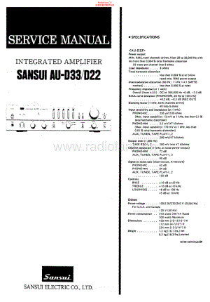 Sansui-AUD33-int-sm 维修电路原理图.pdf