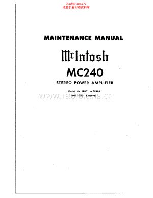 McIntosh-MC240-pwr-sm 维修电路原理图.pdf