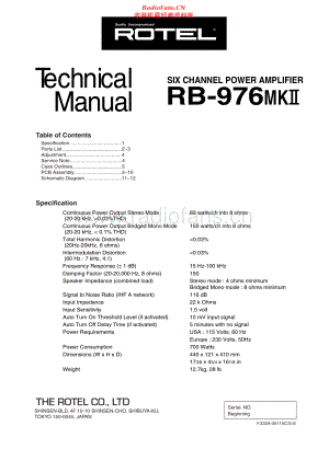Rotel-RB976_MKII-pwr-sm 维修电路原理图.pdf