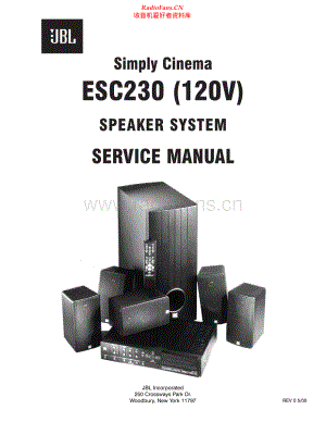 JBL-ESC230-spk-sm 维修电路原理图.pdf