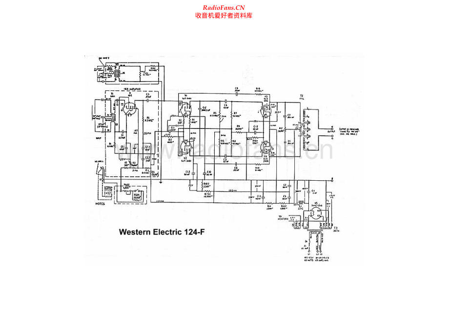 WesternElectric-WE124F-amp-sch 维修电路原理图.pdf_第1页