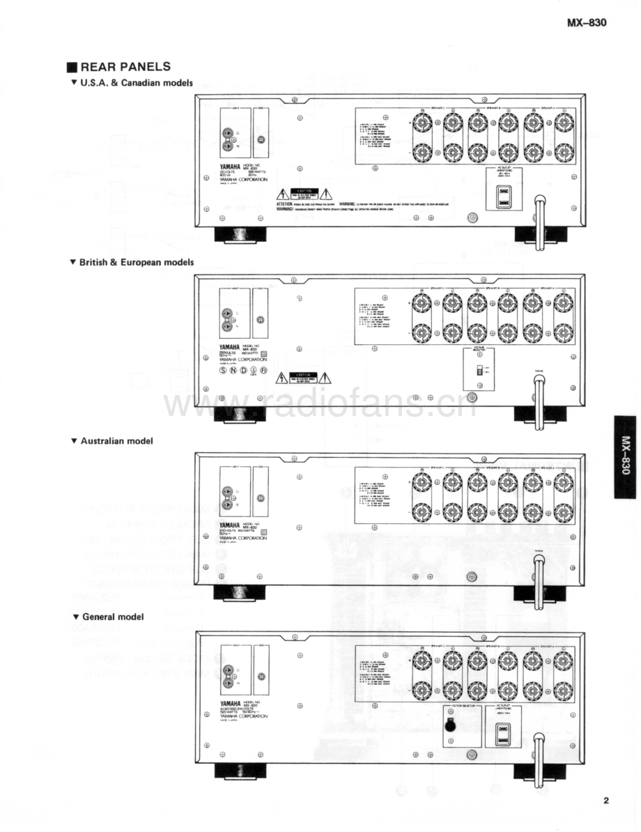 Yamaha-MX830-pwr-sm 维修电路原理图.pdf_第3页