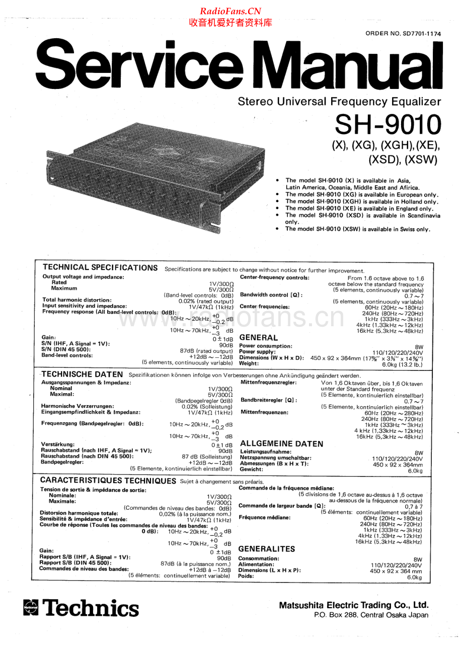 Technics-SH9010-eq-sm 维修电路原理图.pdf_第1页