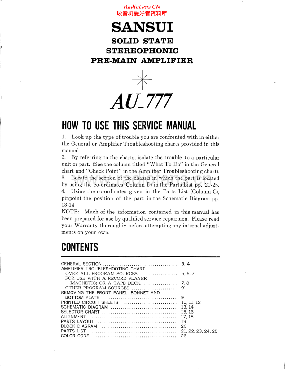 Sansui-AU777-int-sm 维修电路原理图.pdf_第2页