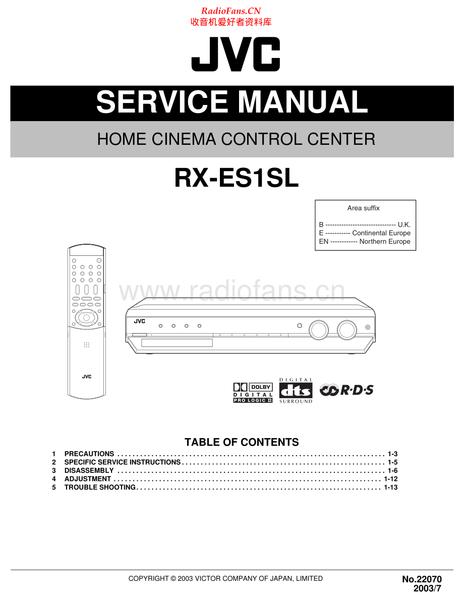 JVC-RXES1SL-hccc-sm 维修电路原理图.pdf_第1页