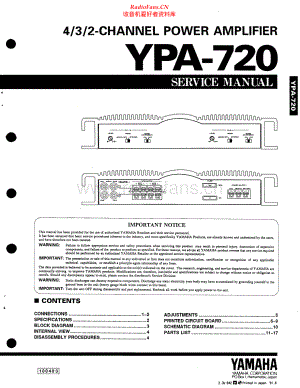 Yamaha-YPA720-pwr-sm(1) 维修电路原理图.pdf