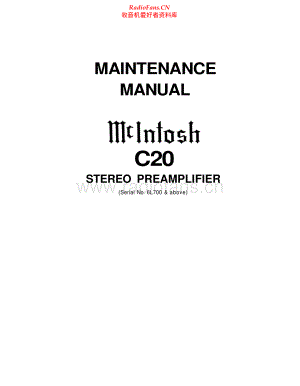 McIntosh-C20-pre-sm 维修电路原理图.pdf