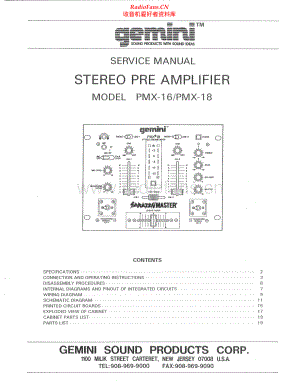 Gemini-PMX18-mix-sm维修电路原理图.pdf