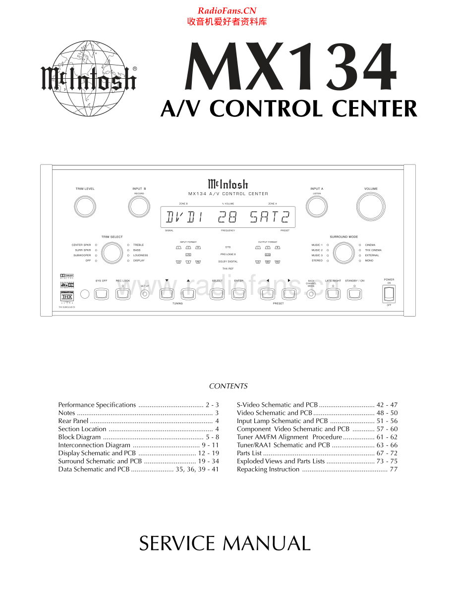 McIntosh-MX134-av-sm 维修电路原理图.pdf_第1页