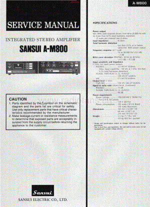 Sansui-AM800-int-sm 维修电路原理图.pdf