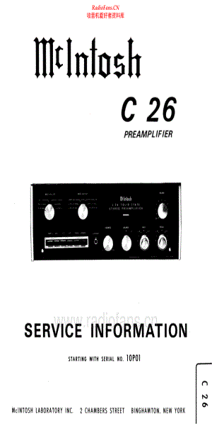 McIntosh-C26-pre-sm 维修电路原理图.pdf