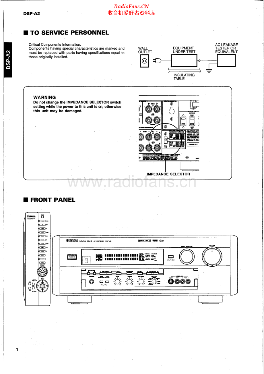 Yamaha-DSPA2-avr-sm 维修电路原理图.pdf_第2页