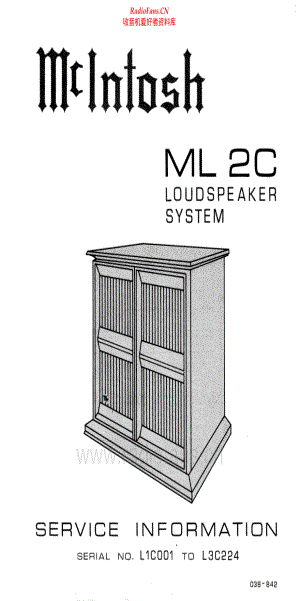 McIntosh-ML2C-spk-sm1 维修电路原理图.pdf