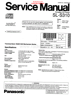 Technics-SLS310-dm-sm(1) 维修电路原理图.pdf