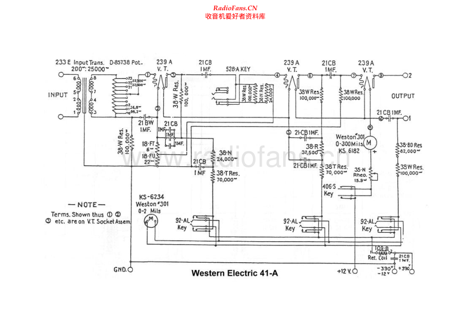 WesternElectric-WE41A-amp-sch 维修电路原理图.pdf_第1页