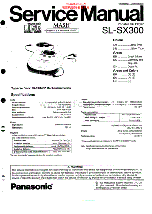 Technics-SLSX300-dm-sm(1) 维修电路原理图.pdf