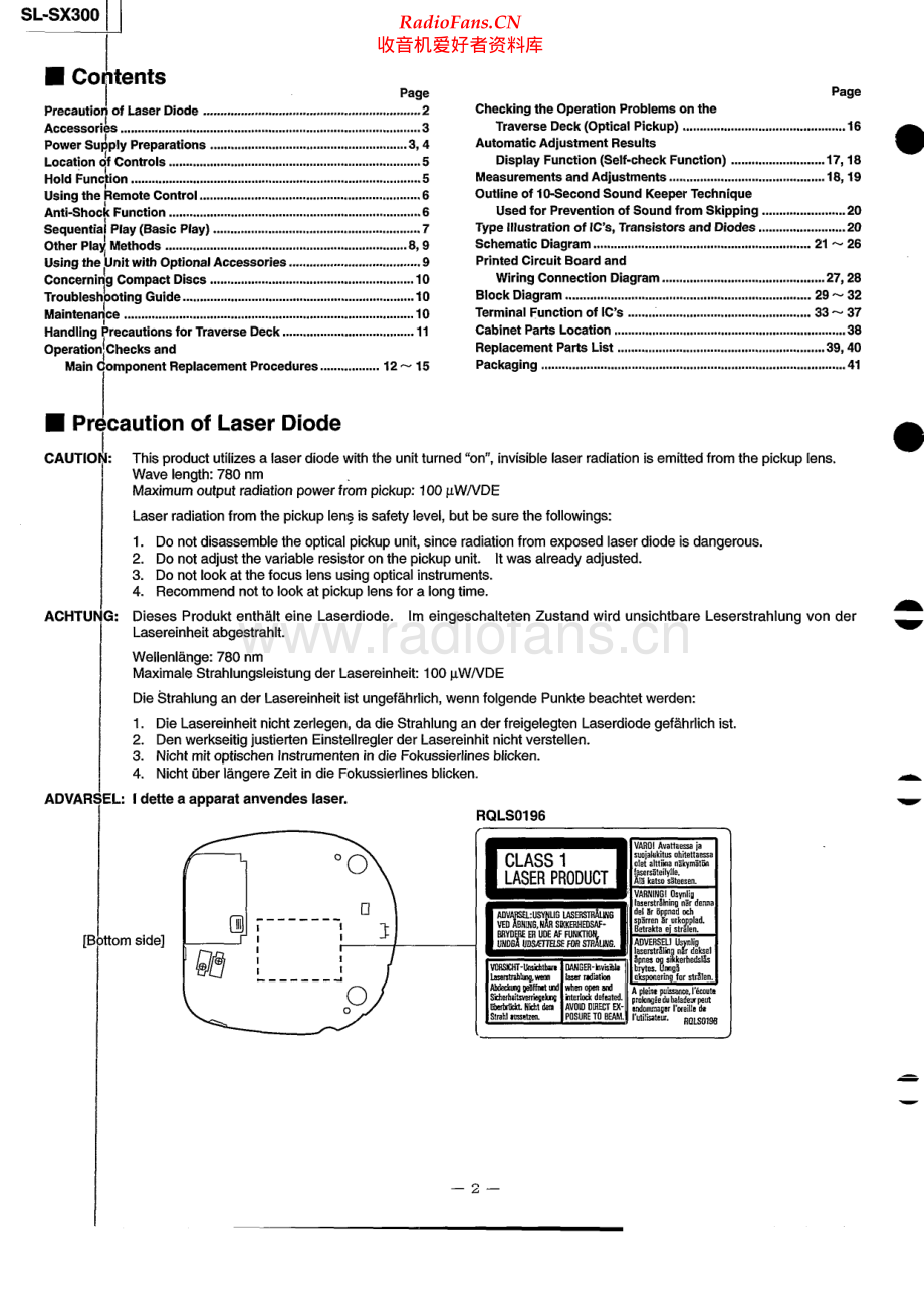 Technics-SLSX300-dm-sm(1) 维修电路原理图.pdf_第2页