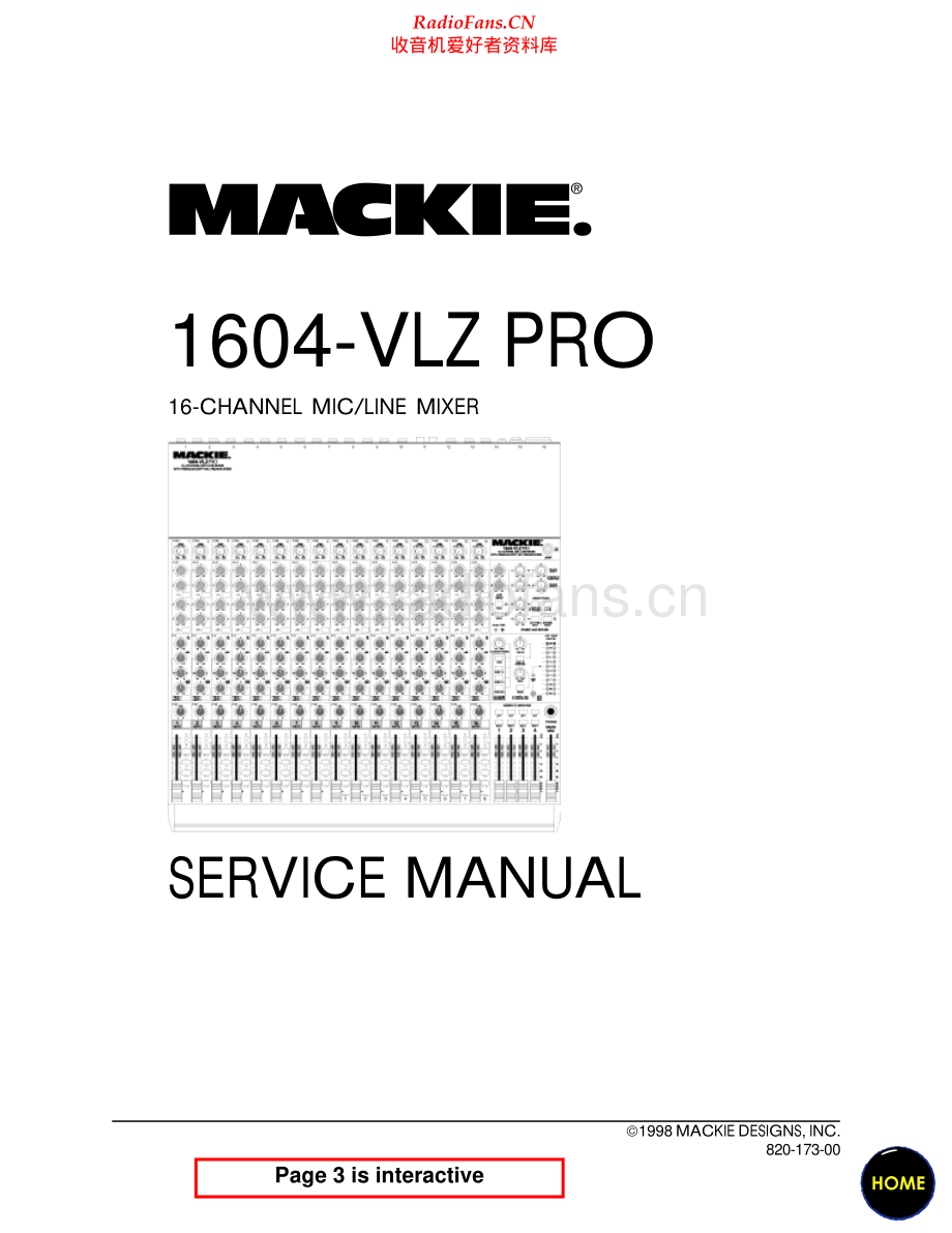 Mackie-1604VLZPRO-mix-sm 维修电路原理图.pdf_第1页