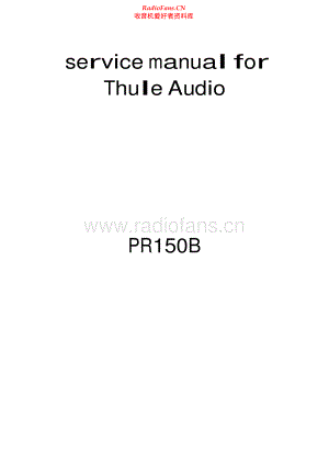 Thule-PR150B-pre-sch 维修电路原理图.pdf