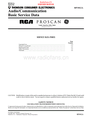 RCA-RP1812A-pr-sch 维修电路原理图.pdf