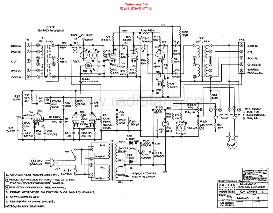 Urei-LA2A-lim-sch 维修电路原理图.pdf_第1页