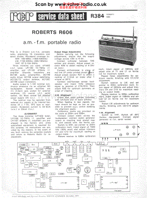Roberts-R606-pr-sm 维修电路原理图.pdf