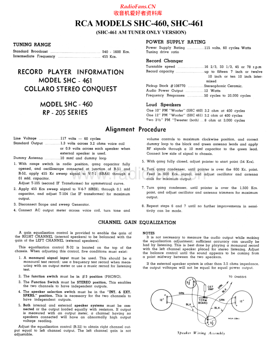 RCA-SHC461-mc-sm 维修电路原理图.pdf_第1页