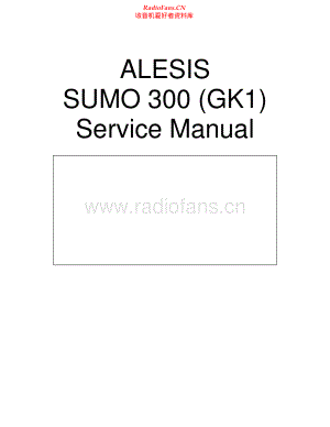 Sumo-Alesis300GK1-mix-sm 维修电路原理图.pdf