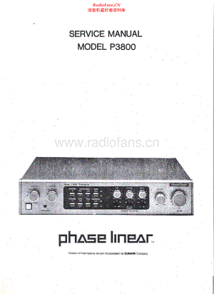 PhaseLinear-P3800-pre-sm 维修电路原理图.pdf