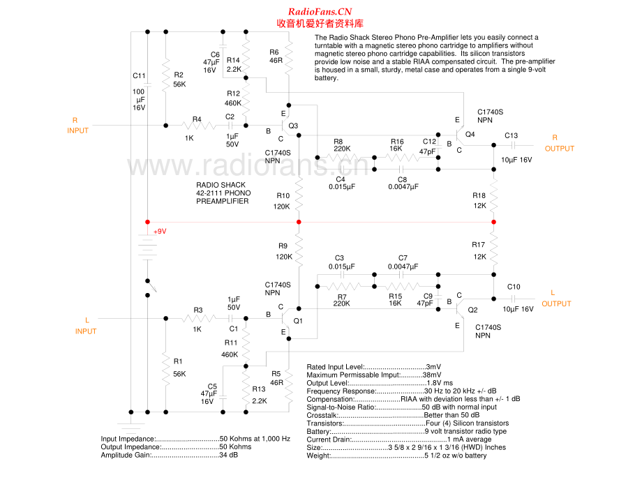 Realistic-42_2111-riaa-sch 维修电路原理图.pdf_第1页