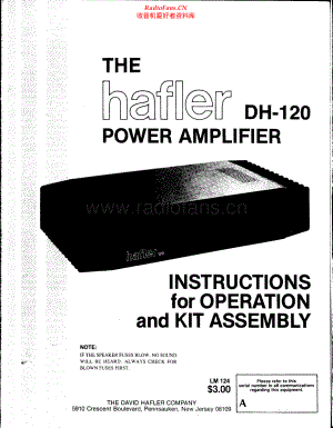 Hafler-DH120-pwr-sm维修电路原理图.pdf