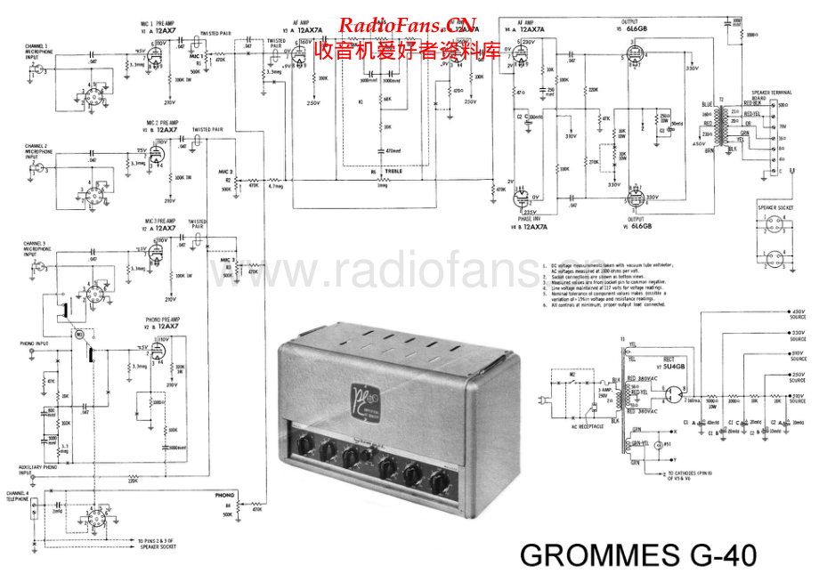 Grommes-G40-int-sch维修电路原理图.pdf_第1页