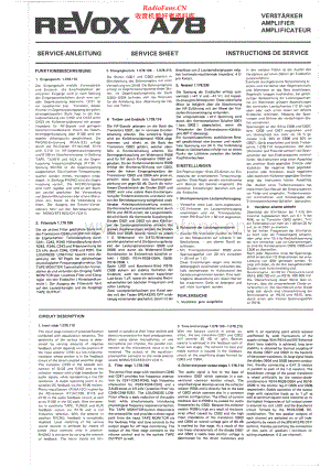 Revox-A78-int-sm 维修电路原理图.pdf