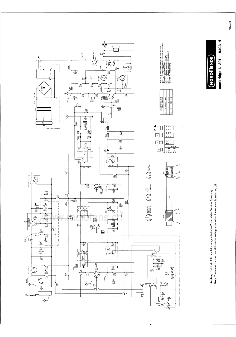 Nordmende-CambridgeL301-pr-sm 维修电路原理图.pdf_第3页