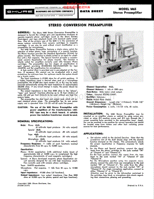 Shure-M65-pre-sch 维修电路原理图.pdf