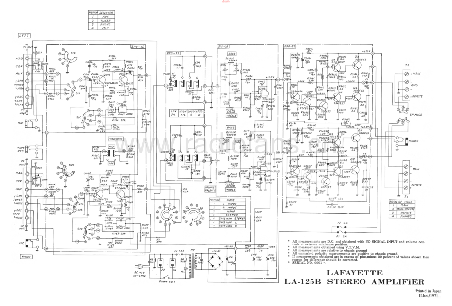 Lafayette-LA125B-int-sch 维修电路原理图.pdf_第1页