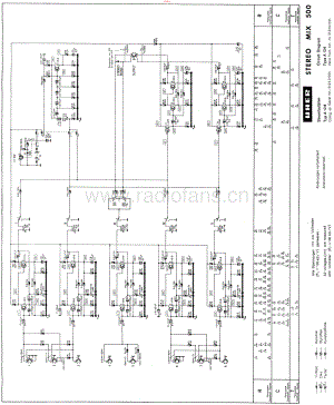 Uher-Stereomix500-mix-sch2 维修电路原理图.pdf