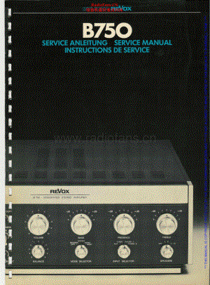 Revox-B750-int-sm 维修电路原理图.pdf